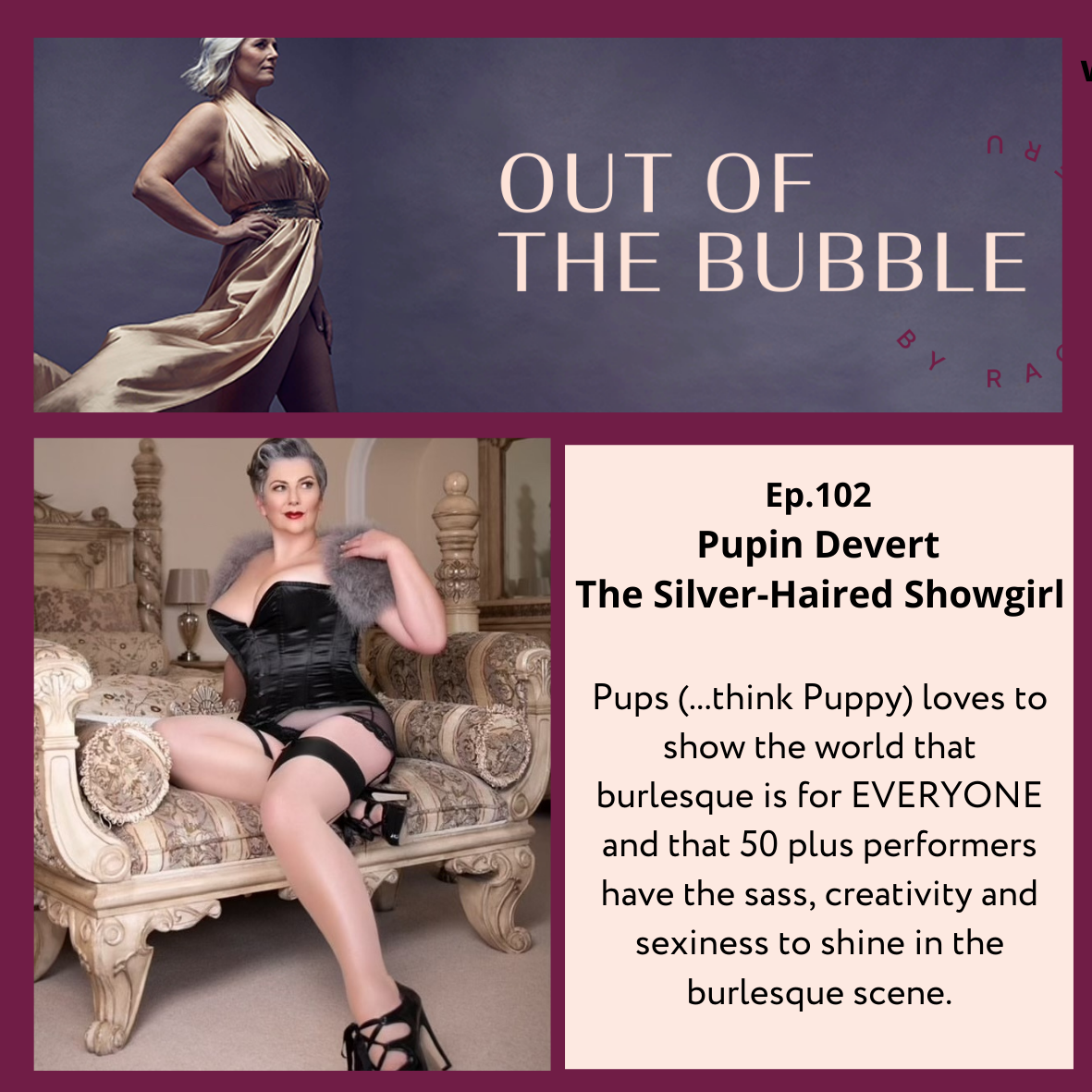Ep.102 Liberte Free to Be, A Bag Full of Body Confidence with Burlesque Performer Judith Vandepeer aka 