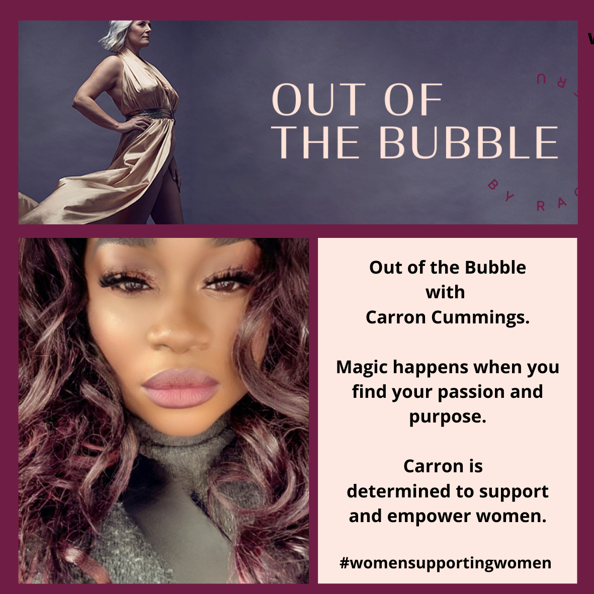 Ep.107.Magic happens when you find your passion and purpose with Carron Cummings.
