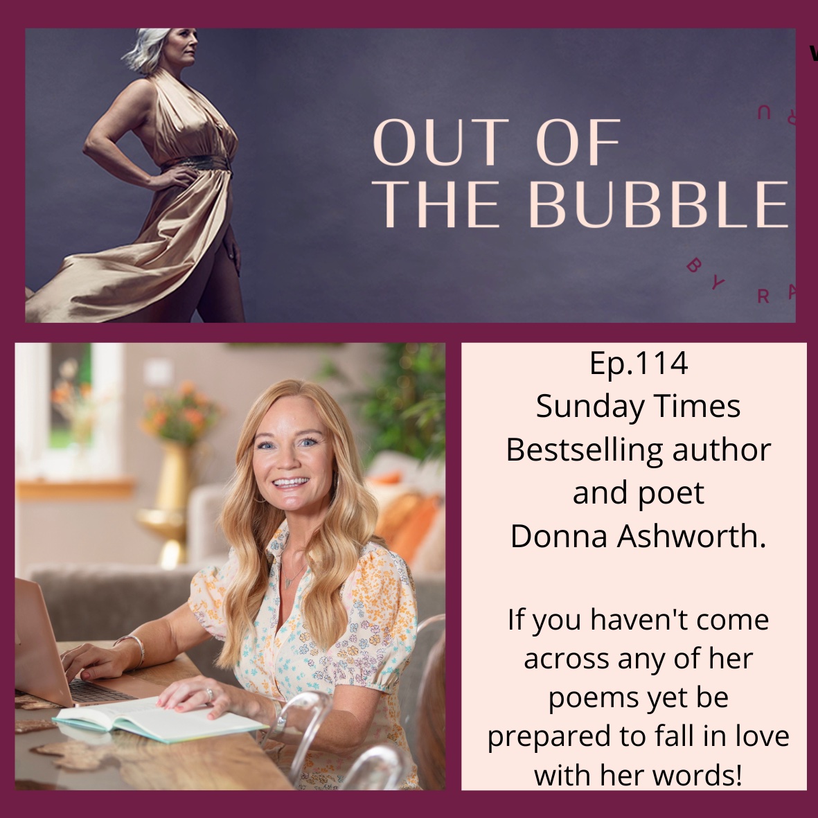 Ep.114. A Way With Words with Sunday Times Best Selling Poet , Donna Ashworth