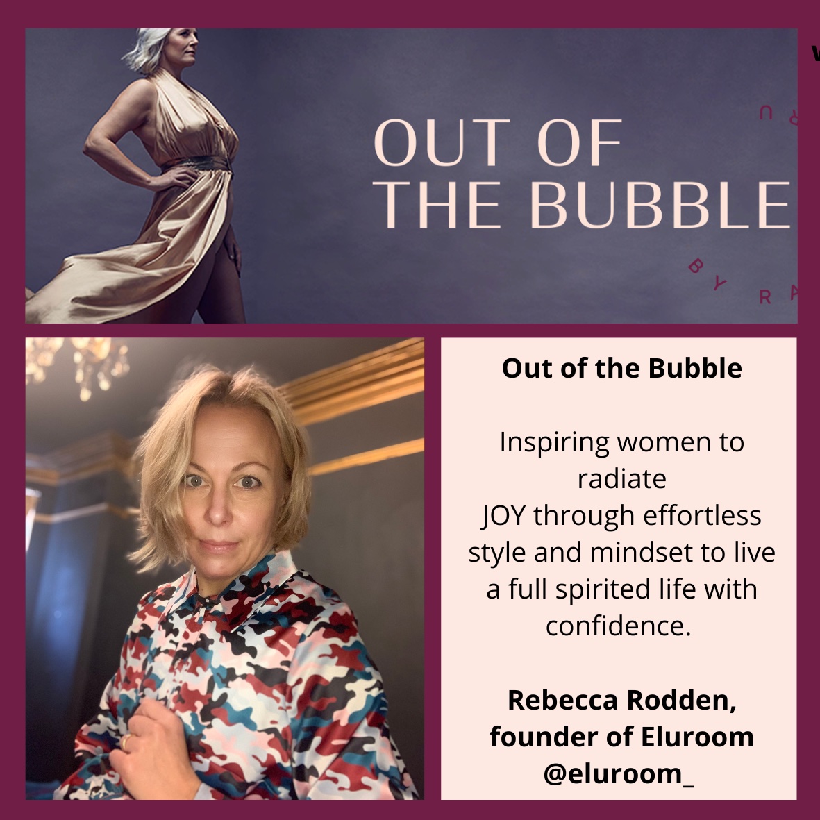 Ep.119- I love drama in my clothes not in my life! with Rebecca Rodden, founder of Eluroom.